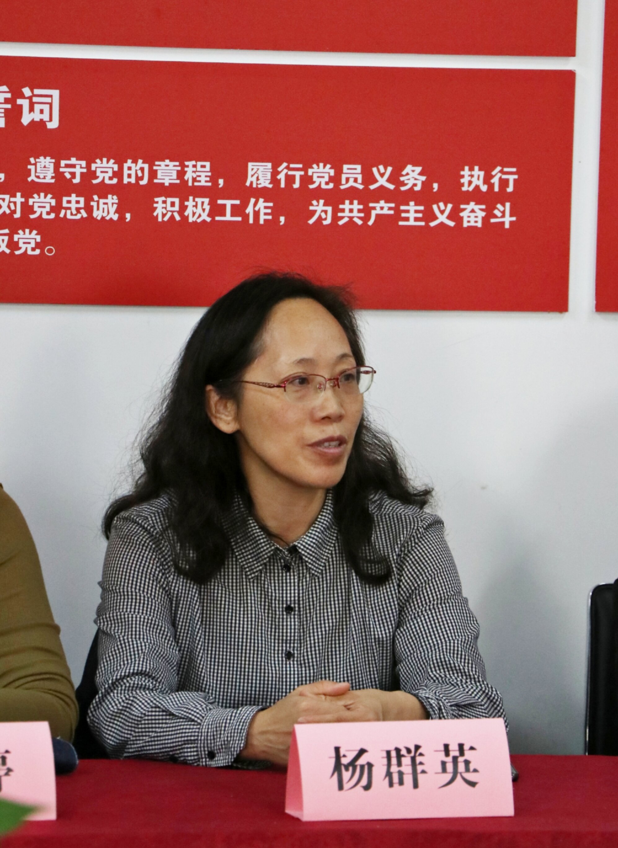 图1.党总支副书记杨群英发表讲话.jpg 图1.党总支副书记杨群英发表讲话.jpg